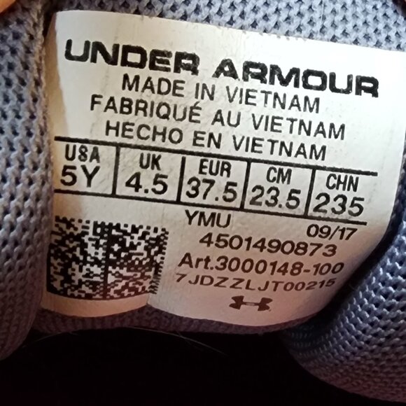 Under Armour Girls Rave Running Sneakers Size 5 - Picture 11 of 15